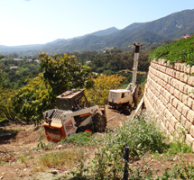Hillside Caisson Contractor Hollywood