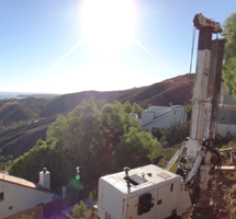 Drilling Topanga Canyon